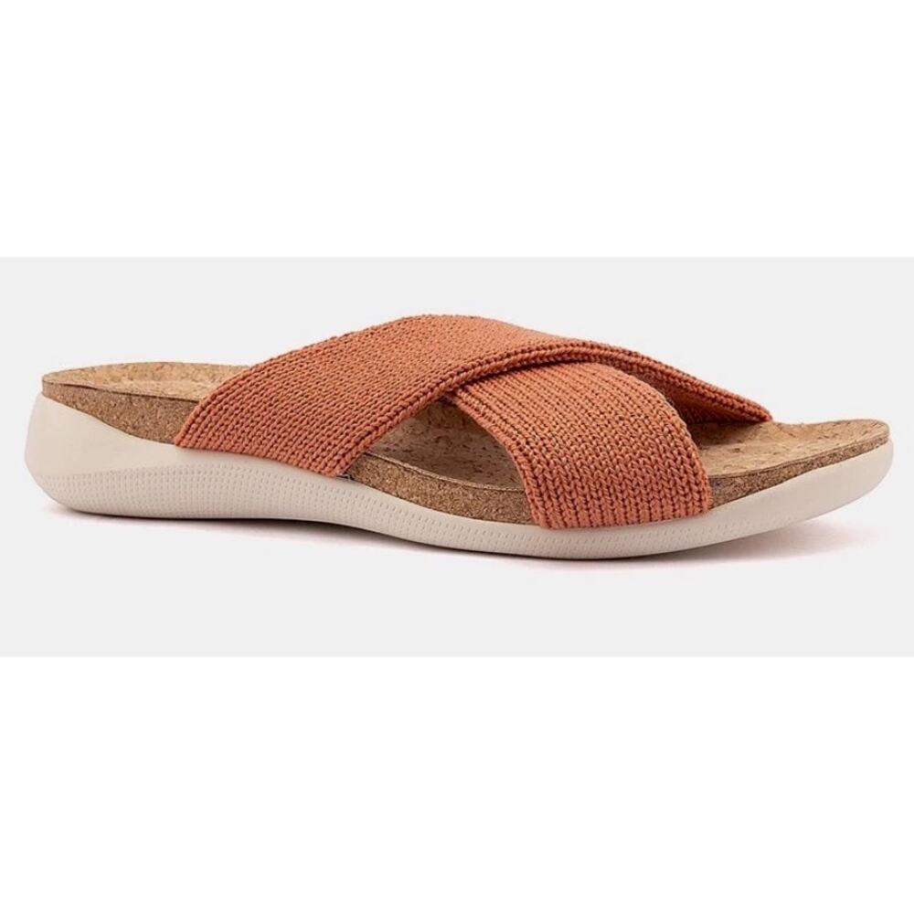 ARCOPEDICO Pantanal Slide Knit Sandal in Brick Sz EU-40 NEW - Picture 3 of 8